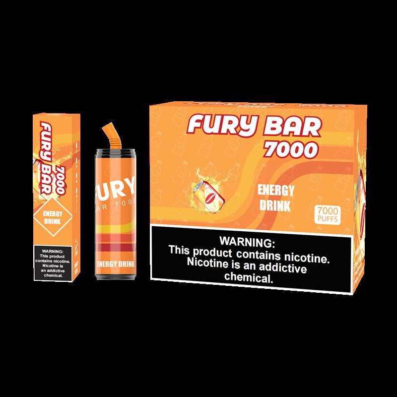 FURY BAR 7000-ENERGY DRINK -product+small box+middle box++